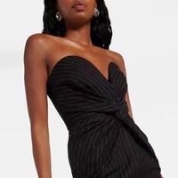 Oem Robes personnalisées pour femmes Mini robe corset plissée courte sans manches pour femmes sexy