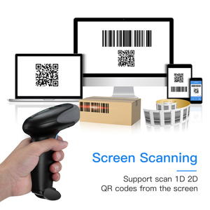 Lecteur de codes-barres 1D 2D <span class=keywords><strong>QR</strong></span> <span class=keywords><strong>Code</strong></span> sans fil <span class=keywords><strong>Bluetooth</strong></span> 2.4G filaire USB Eyoyo série EY-019 pour supermarché, hôpital, commerce de détail - Product Image 2