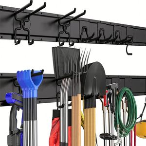 Organisateur mural de garage robuste, étagère murale suspendue pour garage et jardin, rangement d'outils et d'équipements de jardin pour mur de garage - Product Image 1