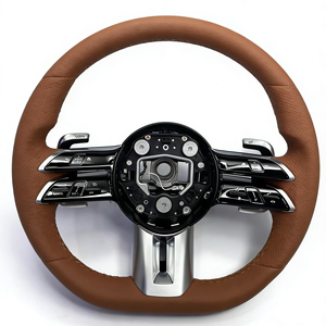 Volante LED de Fibra de Carbono Forjado Personalizado para Modelos <span class=keywords><strong>Mercedes</strong></span> <span class=keywords><strong>Benz</strong></span> W205 C300 E260 E300 GLA <span class=keywords><strong>43</strong></span> GT <span class=keywords><strong>AMG</strong></span> GLB GLC <span class=keywords><strong>SL</strong></span> - Product Image 3
