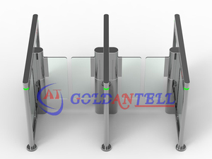 SUS304คนเดินเท้าควบคุมการเข้าถึง Standium อัตโนมัติประตูหมุนที่มีการจดจำใบหน้าขั้วลินุกซ์ฐาน - Product Image 2
