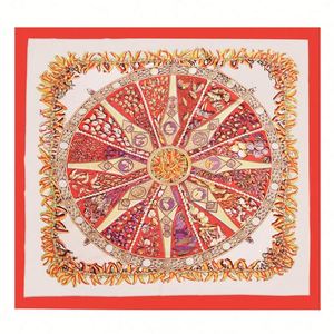 Écharpe en Soie Satinée de Luxe Personnalisée Grande Taille, Fabrication OEM en Gros - Product Image 5