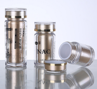 Bouteille en acrylique transparente de qualité supérieure pour comprimés, bonbons, safran, emballage de produits de santé, pilules, capsules, pot scellé personnalisé