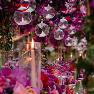 Arche de mariage artificielle JY, centre de table, orchidées bordeaux réalistes, chemin de table fleuri violet, arrangement en tissu, retour à l'école - Product Image 6