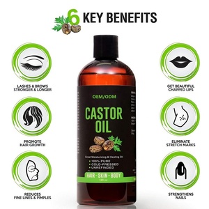 100% Natural <strong>Castor</strong> <strong>Oil</strong>,<strong>Cold</strong> <strong>Pressed</strong> <strong>Organic</strong> <strong>Castor</strong> <strong>Oil</strong> for Moisturizing Dry Skin Hair Growth and Eyelashes <strong>Castor</strong> Essential <strong>Oil</strong> - Product Image 2