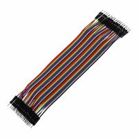 Kabel Jumper konektor Dupont 20CM dengan kepala ganda 2.54MM Pitch 2/3/4/5/6/7/8/9/10 PIN 2P/3P/4P/5P untuk elektronik
