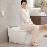Toilette intelligente automatique en gros OEM/ODM avec télécommande, WC intelligent à poser au sol pour projets de rénovation hôtelière
