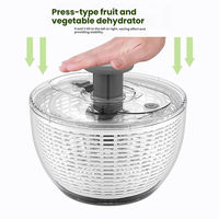 Essoreuse à salade en plastique de grande taille, écologique et de haute qualité, pour sécher les légumes et les fruits, pour une utilisation en cuisine
