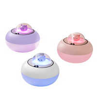 Mini humidificateur d'air USB portable en forme de chat mignon, diffuseur d'huiles essentielles d'aromathérapie, veilleuse pour hôtel, voiture, extérieur
