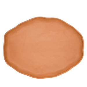 Piatto ovale in terracotta 39x30 cm per servire piatti da portata - Product Image 1