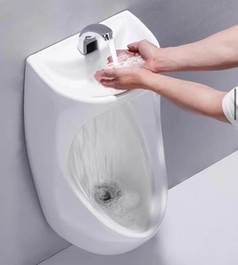 Nhà máy nước tiết kiệm WC tường treo nơi để tiểu kinh tế tùy chỉnh sứ tủ quần áo nước người đàn ông cảm biến nơi để tiểu nhà vệ sinh gốm - Product Image 2