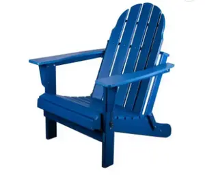 טרקלין חיצוני עץ מרוכב פלסטיק ויטה כחול כיסא גן תחת כיפת חוץ