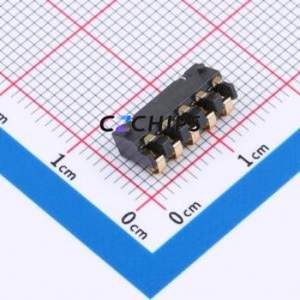 GT-BTP25005-0300A-010A Blade/Spring Contact Battery Connector SMD,P=2.5mm Connector Spring Contact Type 2.5mm 5P Vertical Mount - Product Image 2