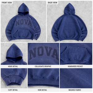 Felpa con Cappuccio OEM Effetto Acido, Stampa Personalizzata, Cotone 400-500gsm, Vestibilità Ampia Oversize, Logo Uomo, Effetto Consumato, Grigio Sbiadito al Sole - Product Image 3