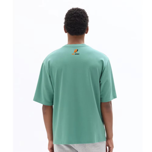 เสื้อยืดผู้ชายไซส์ใหญ่พิเศษ ผ้าเจอร์ซีย์คอตตอน 100% ระบายอากาศได้ดี แขนเสื้อแบบปกติ สไตล์ลำลอง พิมพ์ลายโลโก้ด้านหน้า ดีไซน์รักษ์โลก - Product Image 4