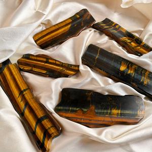 Losa de Piedra Ojo de Tigre al por Mayor - Piedra Natural Pulida con un Vibrante Naranja, Perfecta para Decoración del Hogar, Mesa de Comedor, Regalos Ideales - Product Image 4