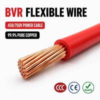 BVR-Draht Flexibles Kupfer PVC-Isoliertes Gebäudekabel 450/750V Mehradriges Elektrisches Hausverdrahtungskabel 1,5mm 2,5mm 4mm 6mm