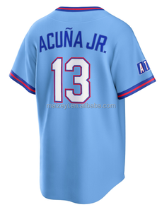 City Connect 2026 de la Mejor Calidad # 13 Ronald Acuna Jr. # 28 Matt Olson # 23 Michael Harris II Camiseta de Béisbol Americana Cosida - Product Image 2