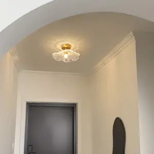 Nordic kolye ışık tasarımcı yemek masa başucu asın tel avize Modern cam tavan ışığı ev için koridor