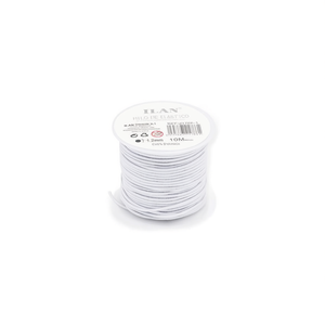 Il cordoncino elastico da 1,2 mm, 10 m, bianco, per la creazione di gioielli - Product Image 2