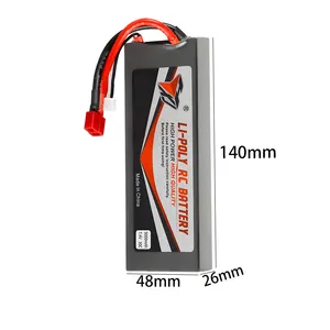 Factory Lithium polymer 30C 7.4V 5000mAh lithium ion battery Toy Stunt 360 off-road light battery