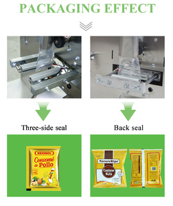Machine d'emballage automatique de sachets, machine de conditionnement de liquides à trois soudures latérales pour yaourt, machine de remplissage de crème et de pâte pour le visage - Product Image 5