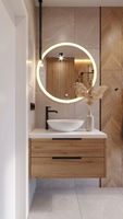 Meuble-lavabo de luxe Anewson tendance, sur mesure (taille, couleur, matériau) pour projets professionnels (OEM)