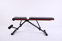 Banc de musculation réglable et pliable Kj Fitness, cadre en acier inoxydable, équipement de gym unisexe pour les sit-ups et la musculation