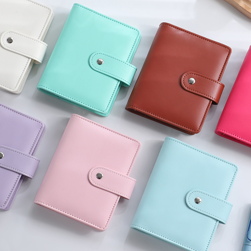 6-кольцо Macaron с отрывными листами A7 связующего Чехол-кошелек из искусственной кожи с бюджет связующего A7