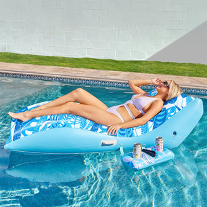 S-Shaped <b>Inflatable</b> <b>Pool</b> Lounger 175x95x55cm Floating Lounge <b>Chair</b> For Adults Beach Use - Product Image 1