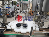 Machine automatique de capsulage de remplissage de bouteilles de crème de vaseline à 4 têtes 50g 200g ligne d'embouteillage de gelée de pétrole remplissage thermique