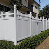 Panneau de clôture extérieur en vinyle de style européen avec treillis, anti-escalade et sécurisé pour jardins, allées et balcons