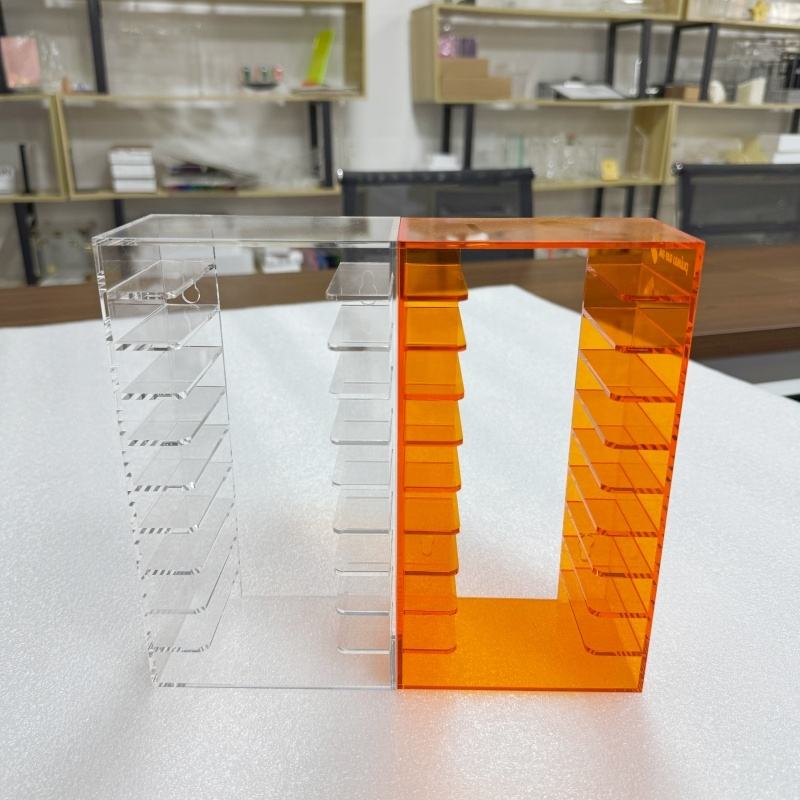Acrylic Cassette Tape Storage Rack - Customizable & Durable