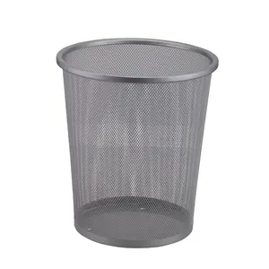 Friendly Space Saving Iron Round BIn Office Waste Basket