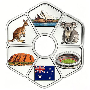 Aimant de réfrigérateur en alliage de zinc en relief 3D, plaqué argent, design minimaliste, souvenir touristique américain et britannique, décoration artisanale en métal - Product Image 1