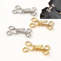 Gold BH Haken und Eye Tape Schnalle BH Strap Connector Clips Dessous Hardware Adjuster Schnalle