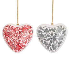 Haute qualité cachemire papier mâché boules roman noël papier décorations ornement parfait décor à la maison cadeau - Product Image 3