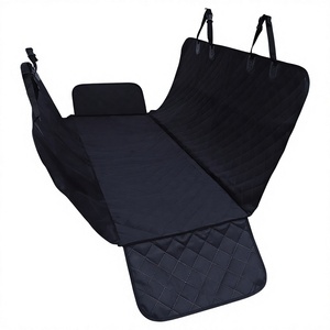 Housse de siège de voiture pour chien en Oxford 600D, résistante, imperméable, anti-rayures, antidérapante, écologique, toutes saisons, avec hamac et rabats latéraux - Product Image 4