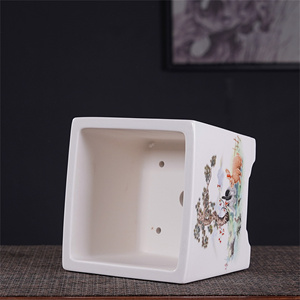 Livraison <span class=keywords><strong>gratuite</strong></span> du fabricant chinois Bonsai Pot carré en céramique rond <span class=keywords><strong>pour</strong></span> <span class=keywords><strong>application</strong></span> de sol de jardin - Product Image 3