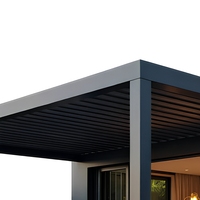 Pergola motorisée en aluminium à toit à lamelles, couverture de terrasse électrique pour jardin et patio