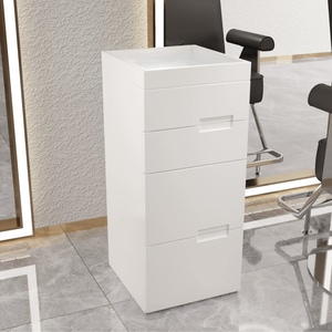 Muebles de Salón de Belleza, Estaciones de Peluquería, Muebles de Madera, Gabinete de Fábrica con Cajón para Corte de Cabello, Cabina de Barbería - Product Image 3