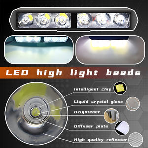 Faro LED de 6 pulgadas y 18W con 12000lm, proyector de lente, luz de trabajo, 6 LEDs, para motocicleta, 12V, forma de bombilla H4, 6000K, ajuste universal, ¡Gran Venta! - Product Image 3