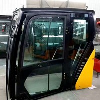 Ensemble de cabine d'excavatrice CAT série 320 avec porte vitrée, cabine d'opérateur de construction d'occasion