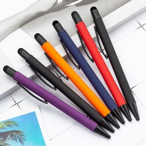 Wholesale Black Metal <b>Ballpoint</b> <b>Pen</b> With Press Touch Screen Printed Logo Customized for Stylus Table Phone - Product Image 6