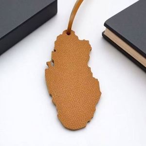 Customizable Logo Screen-Printed Eco-Friendly Bookmarks Personalized Custom-Shaped PU Nameplate <b>Backpack</b> Keychains Decorations - Product Image 4