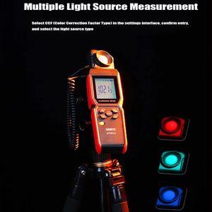 UNI-T ut381a illuminometer tích hợp & chia kỹ thuật số ánh sáng Illuminance Meter 400000 LX 37160 FC luxometer với ứng dụng - Product Image 6