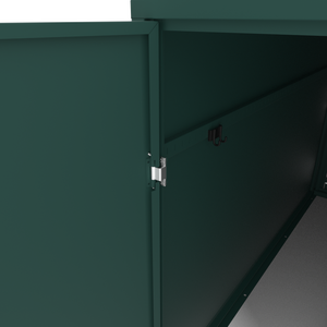 خزانة دراجات خارجية مخصصة من الفولاذ SGCC مقاومة للماء مطلية بالبودرة بسمك 1.5 مم مخزن دراجات مينجواي BK91912 - Product Image 2