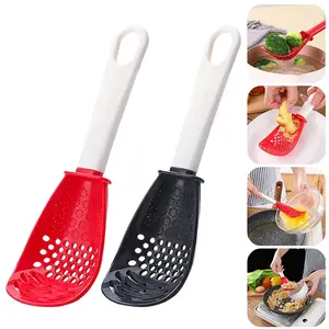 Multifunctional Cooking Spoon Household Kitchen Strainer <b>Scoop</b> Heat-resistant Hanging Hole <b>Potato</b> Garlic Press Colander Tool - Product Image 1
