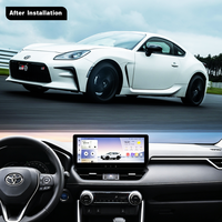 ACARDASH Layar Sentuh LCD 12.3" Android Auto Radio Mobil CarPlay Multimedia GPS WiFi Terintegrasi untuk Toyota RAV4/Wildlander 2020-2025
