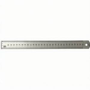 Règle en acier inoxydable de 30 cm, outil de mesure à bord droit pour travaux de précision - Product Image 2